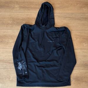 Travis Mathew Black Hoodie with Palm Design